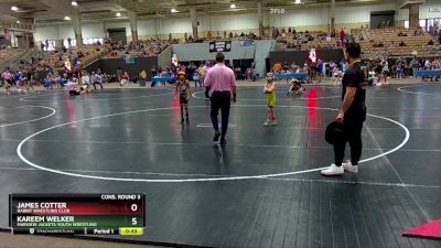 65 lbs Cons. Round 3 - Kareem Welker, Fairview Jackets Youth Wrestling vs James Cotter, Rabbit Wrestling Club