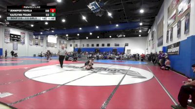 115 Girls Quarterfinal - Kaitlynn Frank, Oceanside vs Jennifer Favela, Brawley