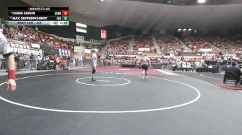 285 lbs Champ. Round 1 - Osiris Unruh, Meriden-Jefferson West HS vs Max Depperschmidt, Scott Community HS