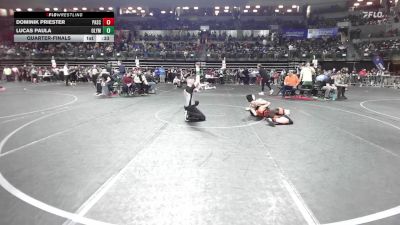 120 lbs Quarterfinal - Dominik Priester, Pascack HIlls vs Lucas Paula, Olympic