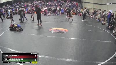 52 lbs Cons. Round 3 - Kael Bomenblit, Legacy Elite vs William Farahvashi, Eastside Youth Wrestling