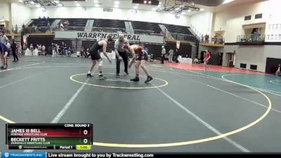 125 lbs Cons. Round 3 - Beckett Fritts, Zionsville Wrestling Club vs James Iii Bell, Portage Wrestling Club