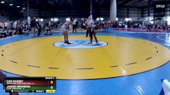 120 lbs Round 2 (3 Team) - Cam Massey, DARKHORSE WRESTLING CLUB vs Jaeden Brandon, CLINIC WRESTLING