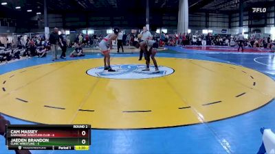 120 lbs Round 2 (3 Team) - Cam Massey, DARKHORSE WRESTLING CLUB vs Jaeden Brandon, CLINIC WRESTLING