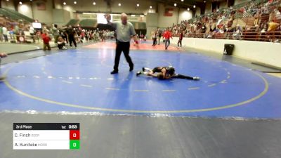 54 lbs 3rd Place - Cohen Finch, Georgia vs Anderson Kunitake, Morris Fitness Wrestling Club