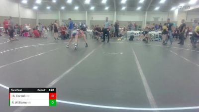 120 lbs Semifinal - Bam Cordel, Rebellion/kraken vs Roman Williams, Miners Wrestling Club