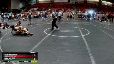 115 lbs Round 5 (6 Team) - Teo Triscaro, Neighborhood vs Max Splete, Lake WC