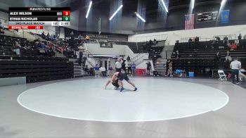 174 lbs 3rd Place Match - Alex Wilson, Oklahoma City vs Ethan Nicholas, Northeastern Oklahoma