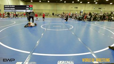 61 lbs Semifinal - Kaleb Olsen, Texas Top Team 9u vs Cason Inger, Powerhouse Gold 9U