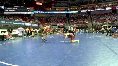 2A-165 lbs Champ. Round 2 - Bo Koedam, Sergeant Bluff-Luton vs Cooper Hird, Mount Vernon