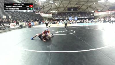 Girls 2A 140 lbs Cons. Round 4 - Miriam Garcia-Avila, Othello (Girls) vs Nicolette Hulse, Ridgefield (Girls)