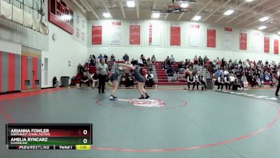 155 lbs Quarterfinal - Arianna Fowler, Northwest (Canal Fulton) vs Amelia Ryncarz, Cloverleaf