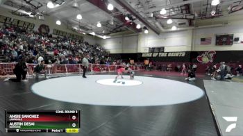 105 lbs Cons. Round 3 - Angie Sanchez, Lawndale vs Austin Desai, Burbank