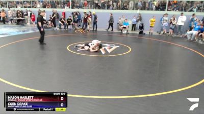 63 lbs Round 4 - Mason Haslett, Chugach Eagles Wrestling Club vs Coen Drake, Rogue Wrestling Club