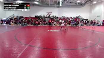 150 lbs Cons. Round 5 - Britton Matejovsky, Eaglecrest vs Jake Pounders, Holy Family