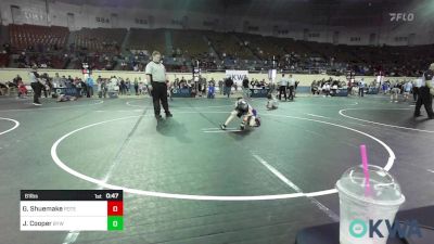 61 lbs Semifinal - Gabriel Shuemake, Poteau Youth Wrestling Academy vs James Cooper, Bristow Youth Wrestling