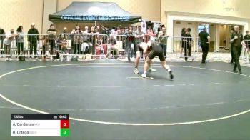 132 lbs Consi Of 8 #1 - Andrsyn Cardenas, Valiant College Prep vs Robert Ortega, Gold Rush Wr Ac