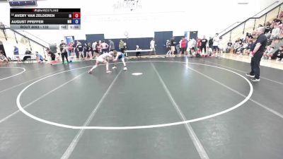 132 lbs Champ. Round 2 - Avery Van Zelderen, IA vs August Pfeffer, MN