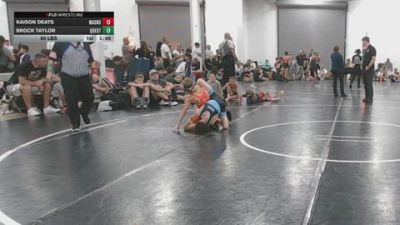 80 lbs Rr Rnd 2 - Kaison Deats, Mat Assassins Black - BK8E vs Brock Taylor, Quest - BK8E