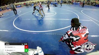 130 lbs Final - Myles Dawson, Rhodes Supreme Avengers vs Cameron Bougher, Mannford Pirate Youth Wrestling