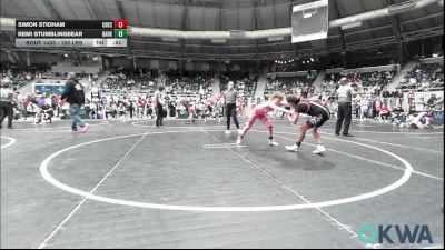 100 lbs Consi Of 8 #1 - Simon Stidham, Checotah Matcats vs Remi Stumblingbear, Darko Valley Wolf Pack