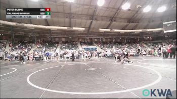 67 lbs Quarterfinal - Peter Burke, Choctaw Ironman Youth Wrestling vs Orlandas Bruner, Midwest City Bombers Youth Wrestling Club