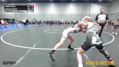 90 lbs Semifinal - Creed Rolan, Regulators 9U 1 vs Lincoln Booth, Team Savage 9U