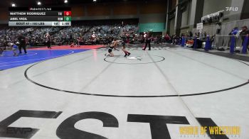 100 lbs Quarterfinal - Matthew Rodriguez, The Valley Wrestling Club vs Abel Vigil, Team Nomad