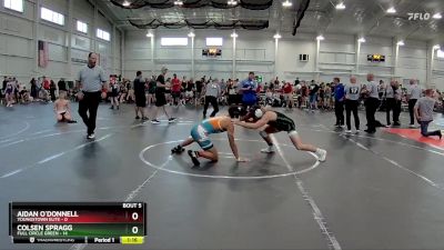 126 lbs Round 2 (6 Team) - Aidan O`Donnell, Youngstown Elite vs Colsen Spragg, Full Circle Green