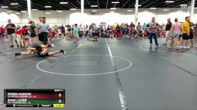 100 lbs Round 2 (4 Team) - Evan Lazier, Mat Warriors Red vs Ayden Hudson, U2 Upstate Uprising 2.0