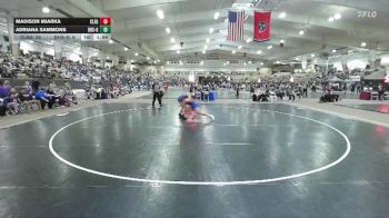 132 lbs Semis & 1st Wb (8 Team) - Madison Miarka, Cleveland High School Girls vs Adriana Sammons, Bartlett High School Girls