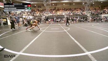 155 lbs Consi Of 8 #1 - Jaxon Colvin, Midwest City Bombers Youth Wrestling Club vs Aiden Scoggins, Standfast OKC