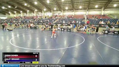 92 lbs Cons. Round 4 - Jasiah Domen, HI vs Kailey Graham, AK