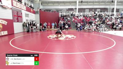 175 lbs Quarterfinal - Henry Denham, St. John's School vs John Martinez, St. Paul's School