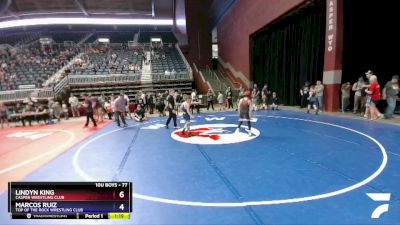 77 lbs Semifinal - Lindyn King, Casper Wrestling Club vs Marcos Ruiz, Top Of The Rock Wrestling Club