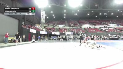 170 lbs Cons. Semi - Colter Price, Thermopolis Wrestling Club vs Brady Garoutte, Moorcroft Mat Masters