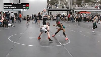 60 lbs Round 2 (4 Team) - Abrielle Thomas, Broad Axe WA Green vs Sam Levine, Revival Blue