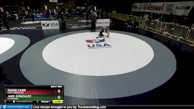 86 lbs Cons. Round 2 - Jake Gonzalez, California vs Amari Carr, CORE Wrestling