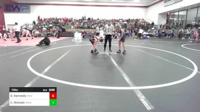 80 lbs Rr Rnd 2 - Elijah Armenta, Ark City Takedown vs Theodor Walter, Kansas Young Guns