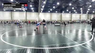 100 lbs Consolation - Josephine Reeves, SOWA vs Kaylee Padin, Youth Impact Center Wrestling Club