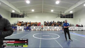 113 lbs Cons. Round 3 - Joey Gonzalez, Hanford vs Brayden Ramsey, Bullard