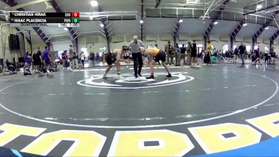 165 lbs Quarterfinal - Christian Hirak, Seton Hill vs Issac Placencia, Point Park