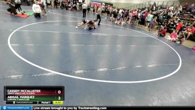 100 lbs Cons. Round 2 - Abigail Marquez, Surfside X Wrestling vs Cassidy McCallister, Sebolt Wrestling Academy