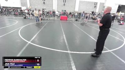 100 lbs Round 2 - Memphis Burkhalter, Sarbacker Wrestling Academy vs Jack Falk, Askren Wrestling Academy