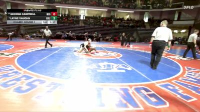190-1A Champ. Round 1 - Layne Vaughn, Gordon Lee vs George Campbell, McIntosh County Academy