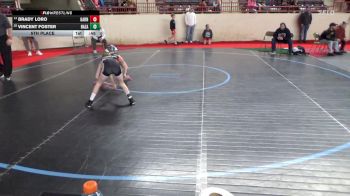70_B lbs 5th Place - Brady Loro, Garnet Valley vs Vincent Foster, Nazareth