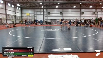 165 lbs Semifinal - Liam Lucas, Big Bend Community College vs Jesse Rubio, Corban University