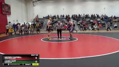 285 lbs Semifinal - Caden Huff, Burlington vs Hayden Cantrell, Louisa-Muscatine