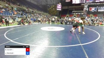 285 lbs Cons 16 #1 - Brok Carolfi, Wisconsin vs Jeremy Marshall, Illinois