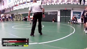 120 lbs Cons. Round 5 - Aidan O`Donnell, Howland (Warren) vs Chase Lindenmuth, Beavercreek